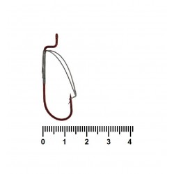 Гачки для риби, Siweida Single Beak SW-39121, 500шт/уп, колір RED, № 1/0